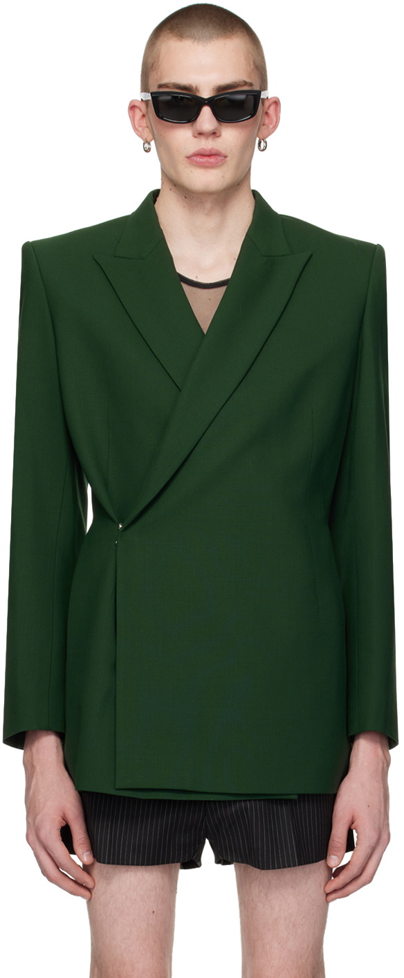 EGONlab SSENSE Exclusive Green Blazer EGONlab