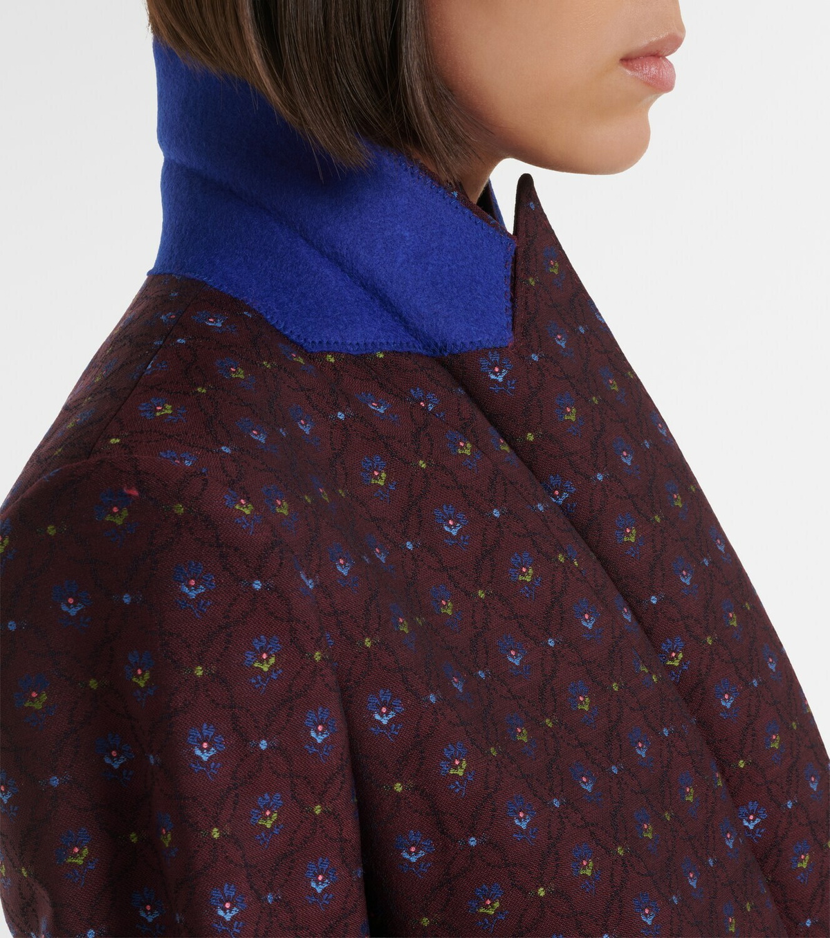 Etro Floral wool and cotton jacquard blazer