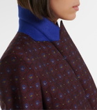 Etro Floral wool and cotton jacquard blazer