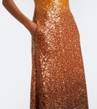 Christopher Esber Ombré sequined gown