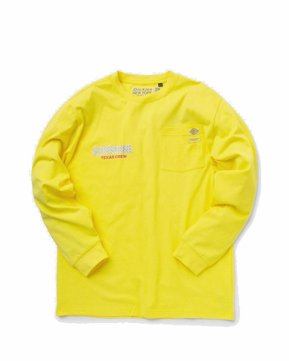 Photo: Dickies Dickies X Nys Texas Crew Longsleeve Yellow - Mens - Longsleeves