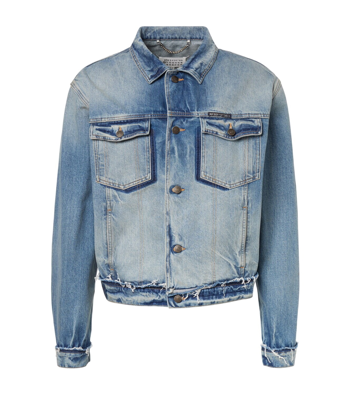 Maison Margiela White Denim Marble Wash Jacket Maison Margiela