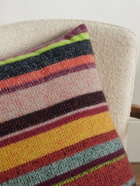The Elder Statesman - Striped Cashmere Pillow