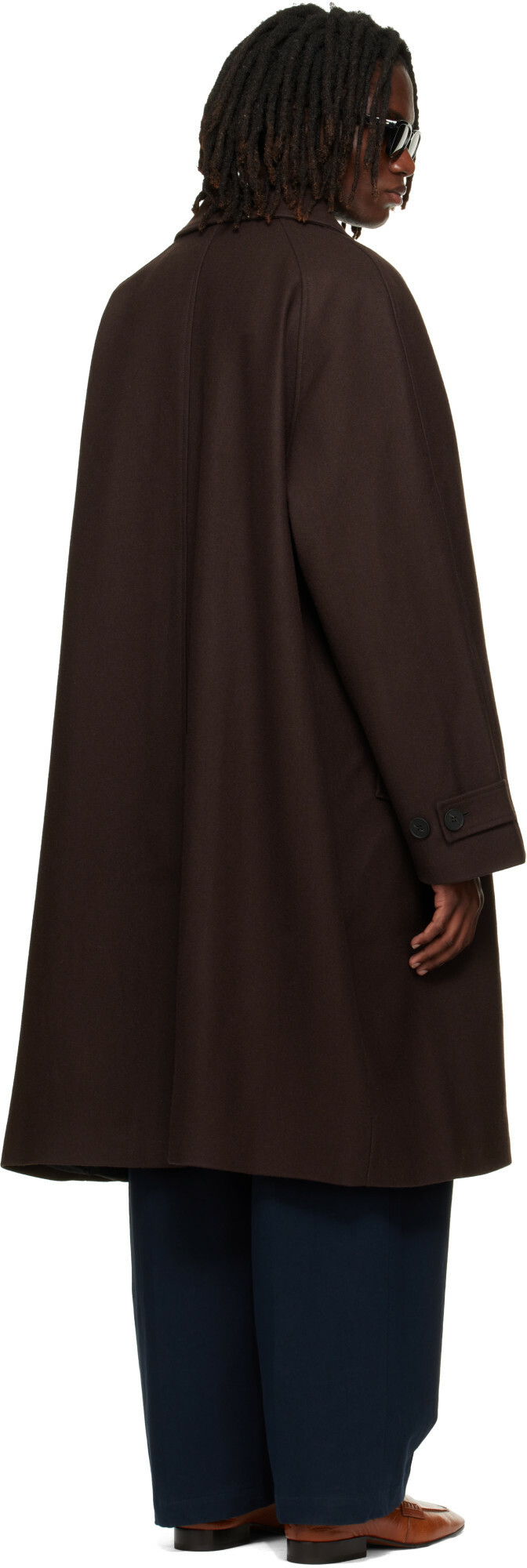 Studio Nicholson Brown Cabo Wool Coat
