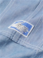 Story Mfg. - Railroad Topstitched Organic Cotton-Twill Jacket - Blue
