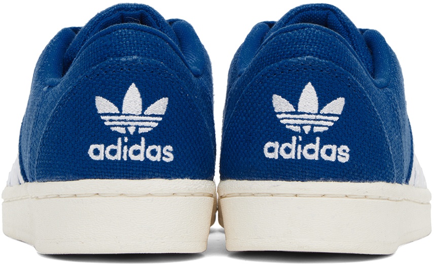adidas Originals: Blue Gazelle Indoor Sneakers | SSENSE
