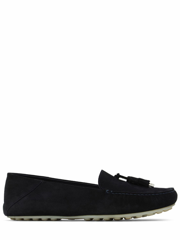Photo: LORO PIANA - Dot Sole Suede Loafers