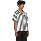 Visvim Black and Off-White Free Edge Shirt