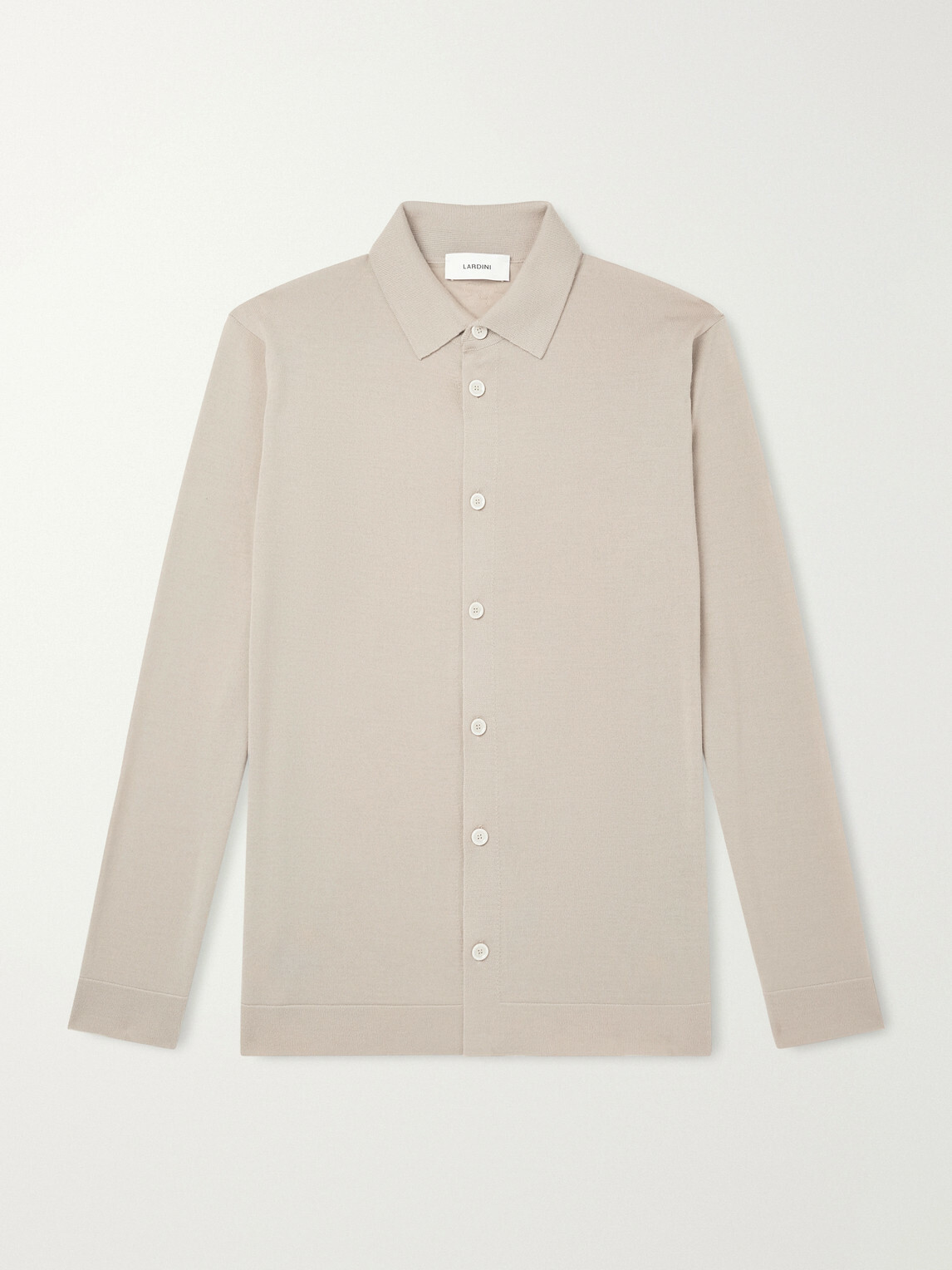 Lardini - Virgin Wool Polo Shirt - Neutrals