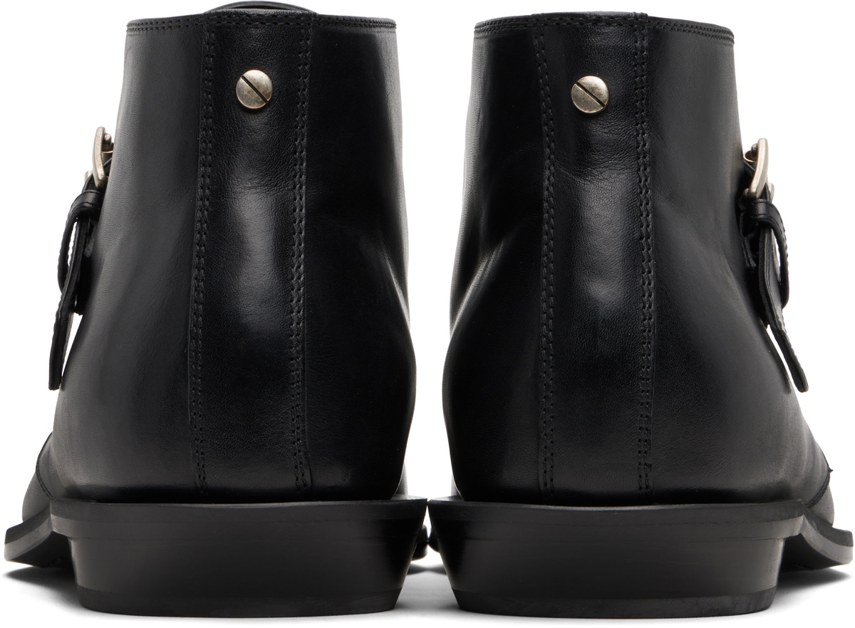 Ann Demeulemeester Black Yan Pointy Micro Heel Ankle Boots