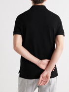 TOM FORD - Garment-Dyed Cotton-Piqué Polo Shirt - Black