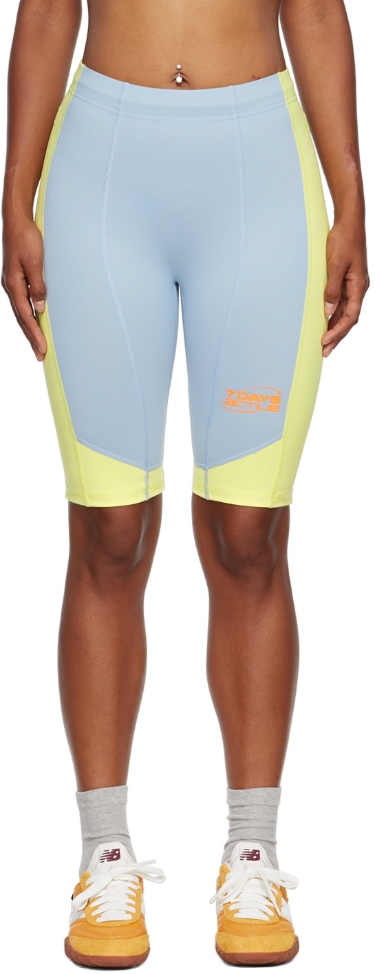 7 DAYS Active Blue Cam Sport Shorts