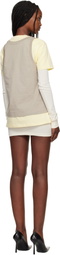 WARDROBE.NYC Multicolor Layered Minidress & T-shirt Set