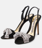 Alexandre Vauthier - Embellished satin slingback sandals