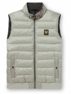 Belstaff - Circuit Logo-Appliquéd Padded Shell Down Gilet - Gray