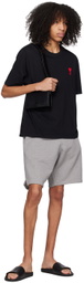 AMI Alexandre Mattiussi Black Ami de Cœur Lunch Box Bag