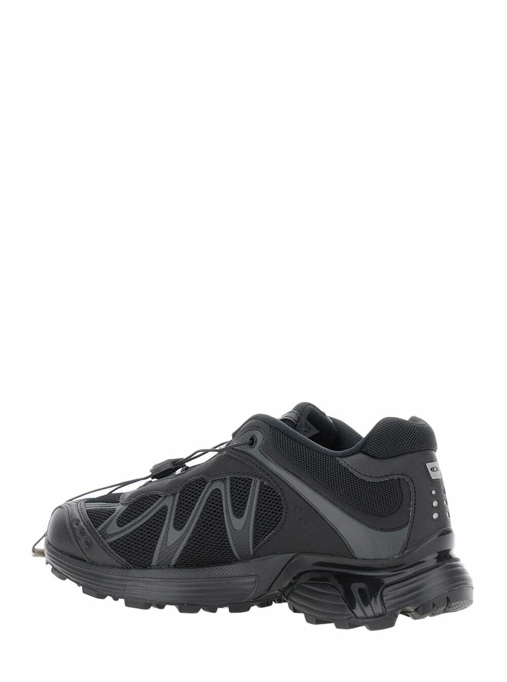 Salomon xt-whisper Black Sneakers With Printed Logo On The Side And Drawstring Closure In Fabric Unisex