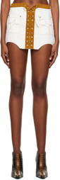 DIDU SSENSE Exclusive White Denim Miniskirt