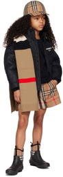 Burberry Kids Black Patch Down Jacket