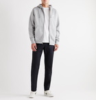 Nike - Mélange Fleece-Back Cotton-Blend Jersey Zip-Up Hoodie - Gray