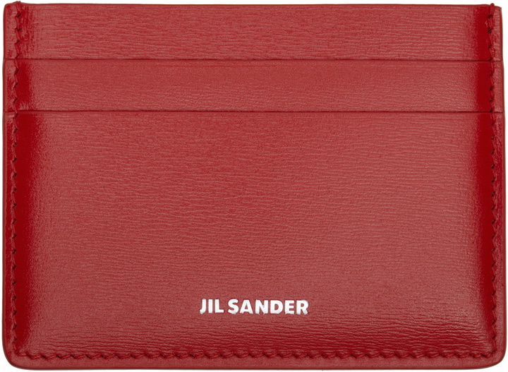 Photo: Jil Sander Red Logo Stamp Card Holder