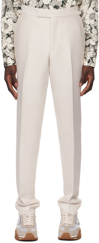 Photo: TOM FORD Off-White Techno Trousers