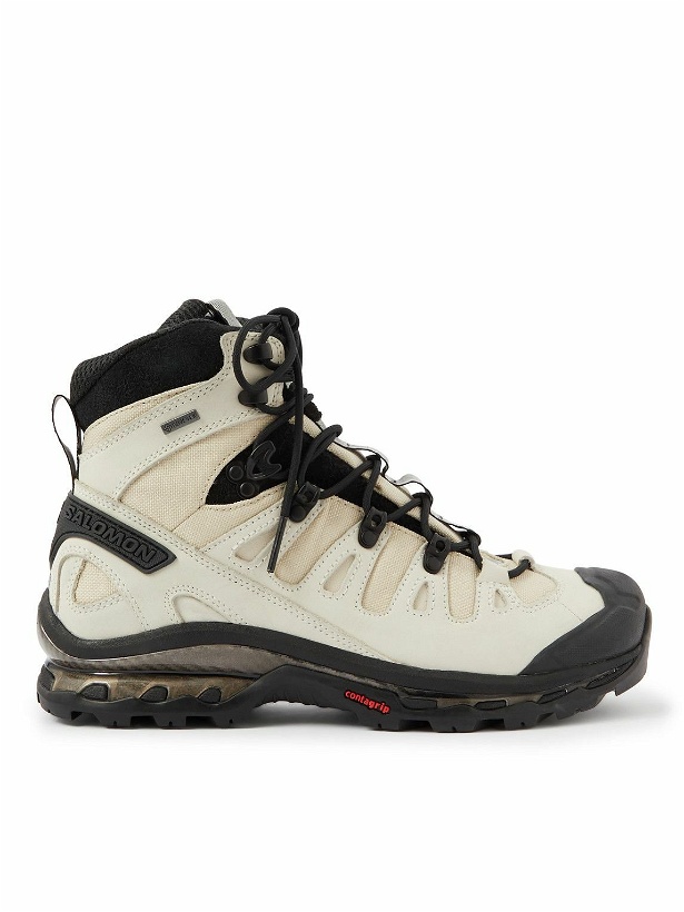 Photo: Salomon - Quest 3 Advanced GORE-TEX™ Mesh, Leather and Suede Hiking Boots - Neutrals