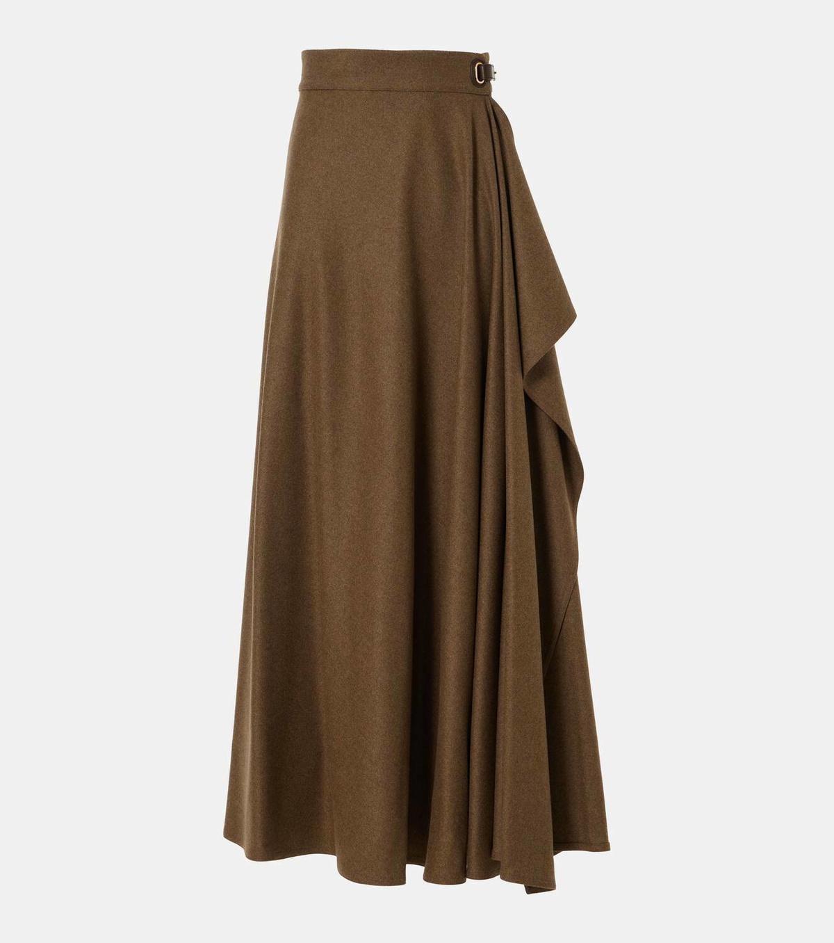 Loro Piana Violet wool and cashmere wrap skirt Loro Piana