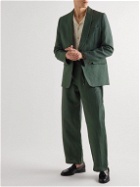 A Kind Of Guise - Shawl-Collar Linen Suit Jacket - Green