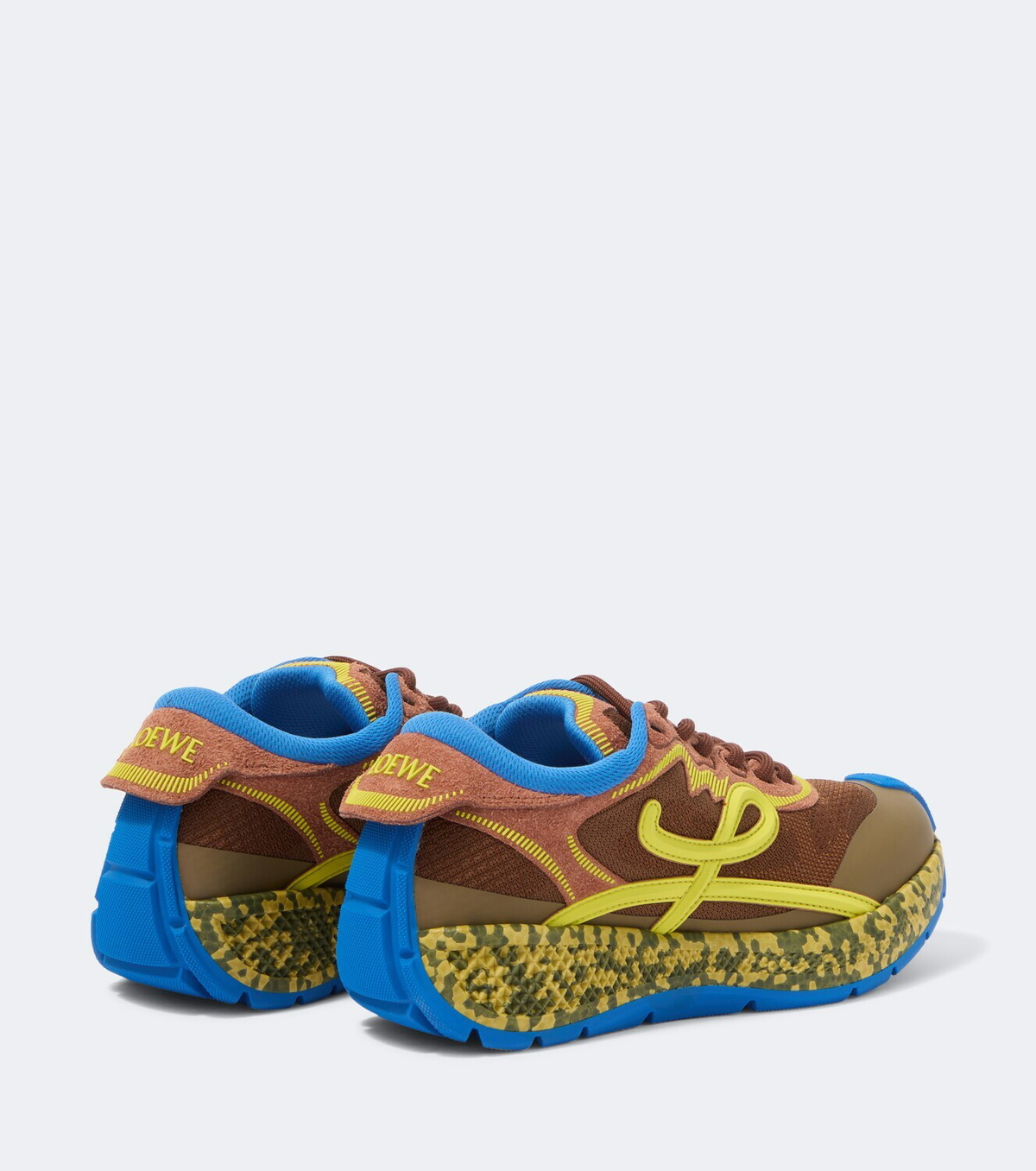 Loewe Pogo suede-trimmed sneakers