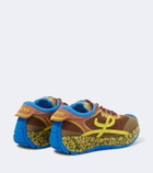 Loewe Pogo suede-trimmed sneakers