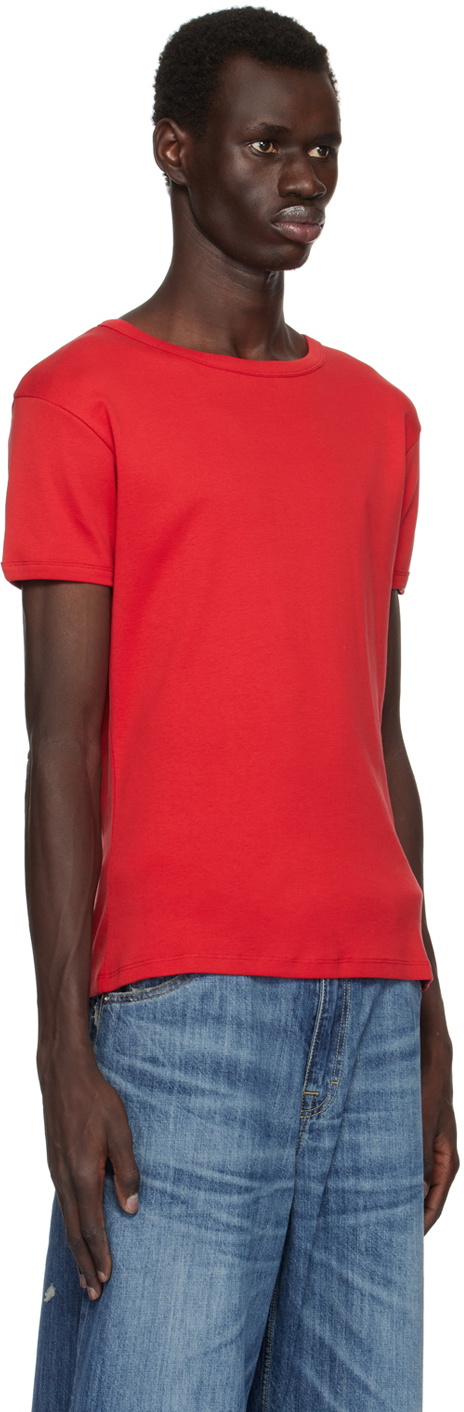 Second/Layer Red Ribbed Swayzee T-shirt