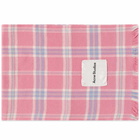 Acne Studios Men's Veken Cashmere Check Scarf in Bubblegum Pink