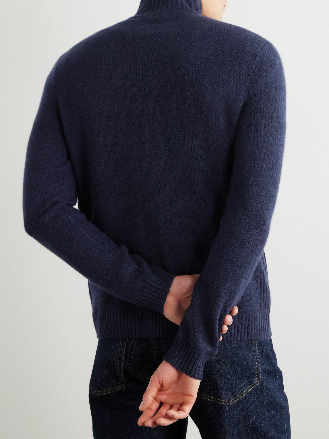 Bogner - Dexter Wool and Cashmere-Blend Zip-Up Cardigan - Blue