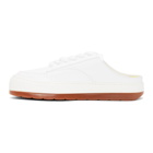 Sunnei White Leather Lace-Up Dreamy Sabot Sneakers