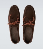 Ancient Greek Sandals Pliario suede boat shoes