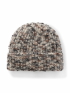 A.P.C. - Happy Ribbed-Knit Beanie - Gray