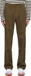 Nudie Jeans Khaki Lazy Leo Trousers