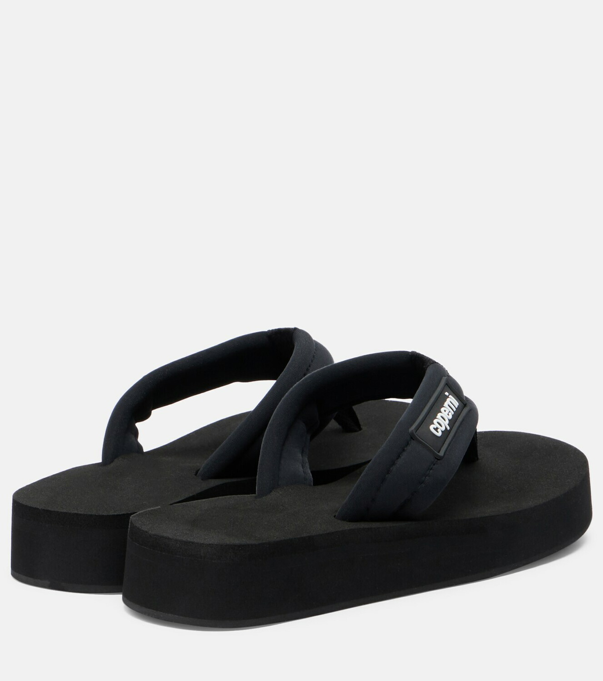 Coperni Logo platform thong sandals