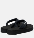 Coperni Logo platform thong sandals