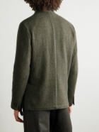 Massimo Alba - Bali Herringbone Wool Coat - Green