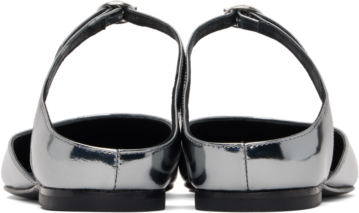 3.1 Phillip Lim Silver ID Mary Jane Ballerina Flats 3.1