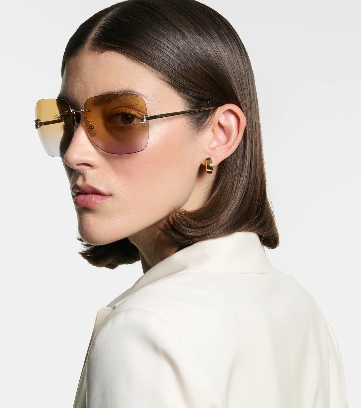Fendi Fendi First Crystal square sunglasses Fendi