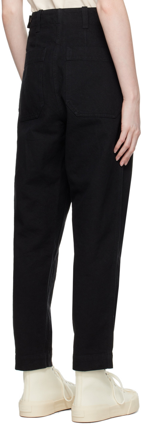 Margaret Howell Black Tapered Trousers