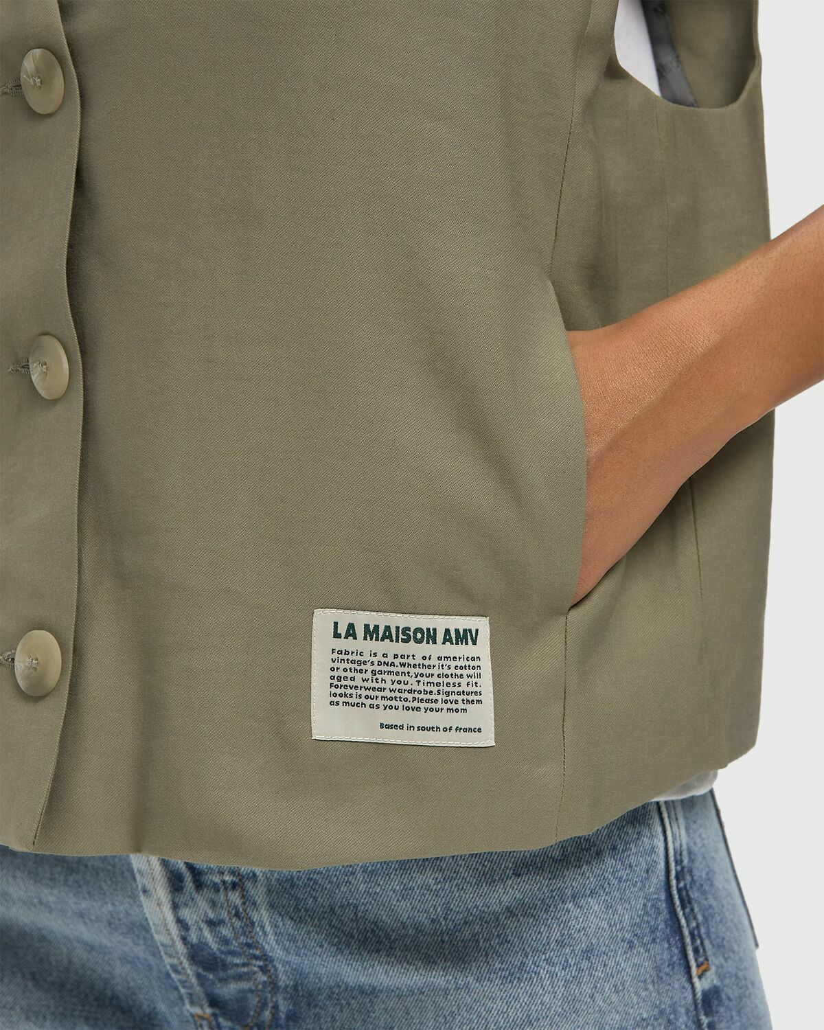American Vintage LANOW Beige Womens Vest