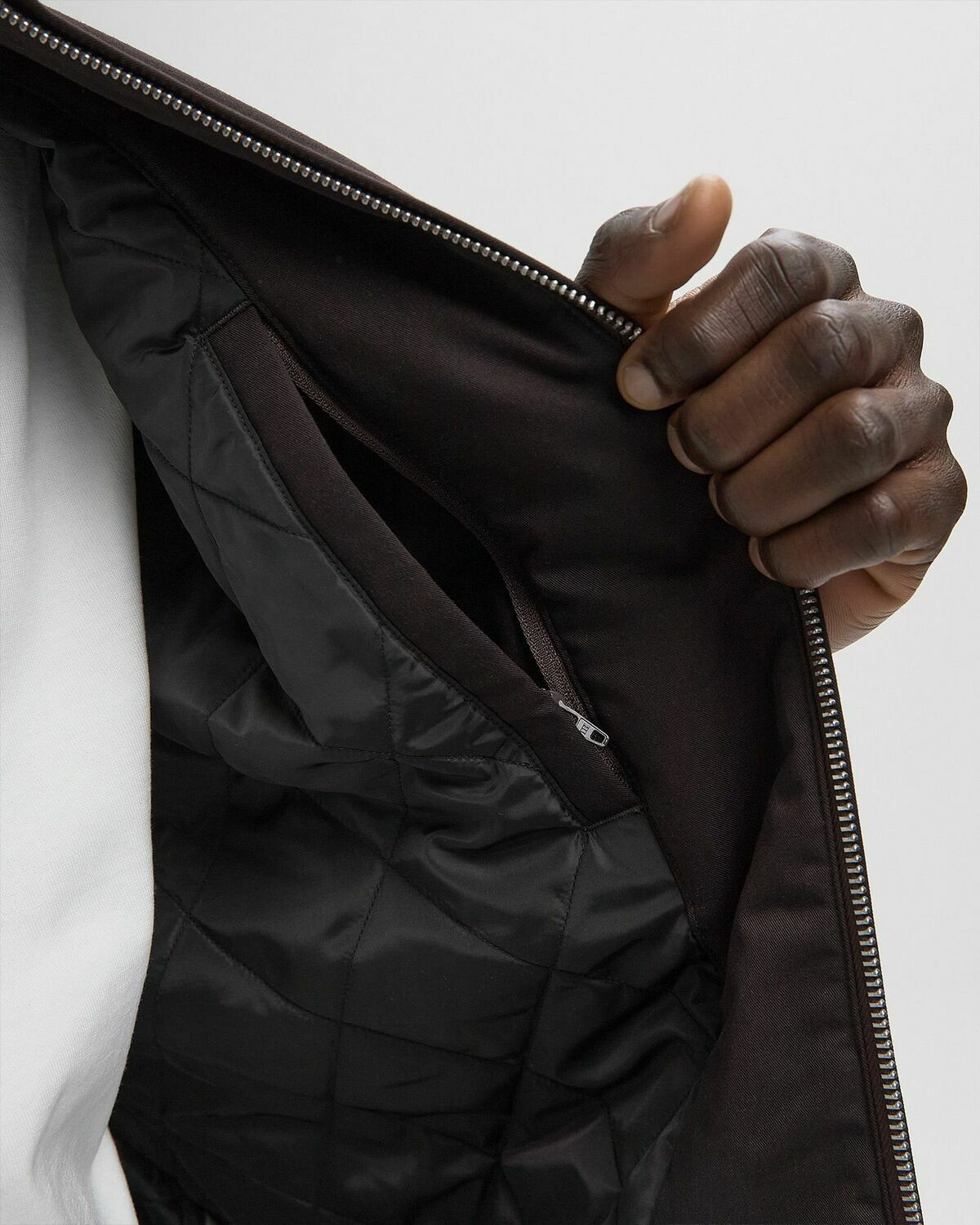 Lacoste BLOUSON Brown Mens Bomber Jacket