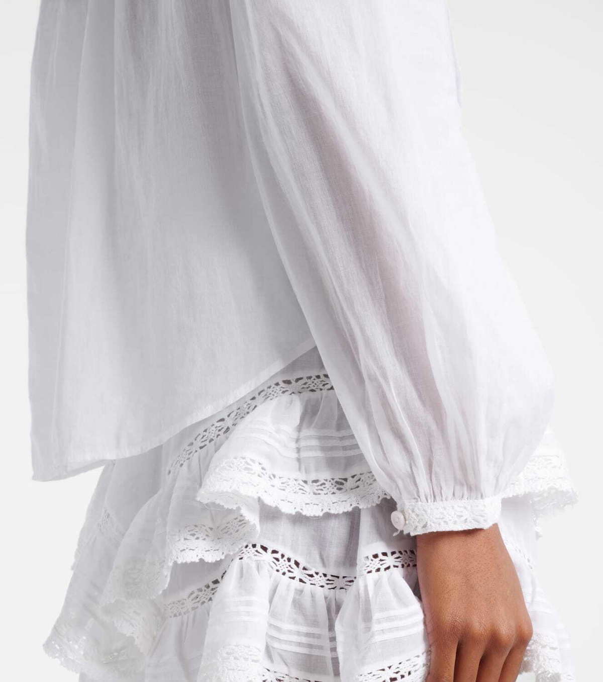 Marant Etoile Greicy open-knit cotton blouse