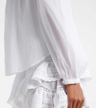 Marant Etoile Greicy open-knit cotton blouse