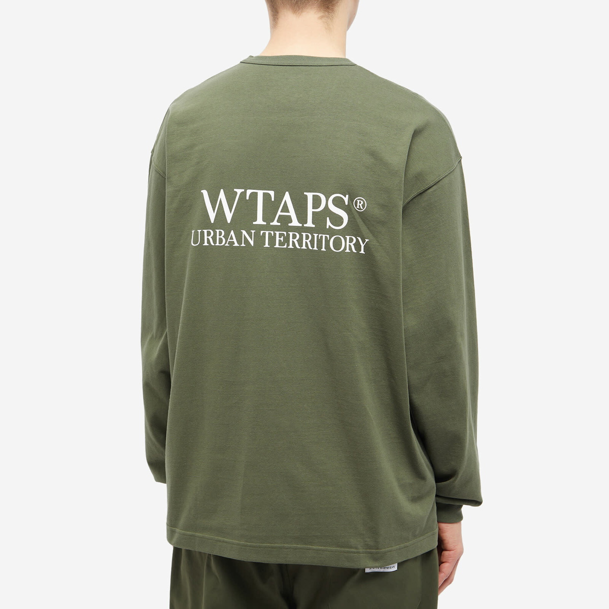 WTAPS Men's Long Sleeve League T-Shirt in Olive Drab WTAPS