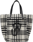 JW Anderson Black & White Check Tote